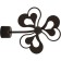 Top "Clover", d = 20 cm, chocolate color