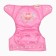 Reusable diaper "our flower", 3-15 kg, pink color, crush me