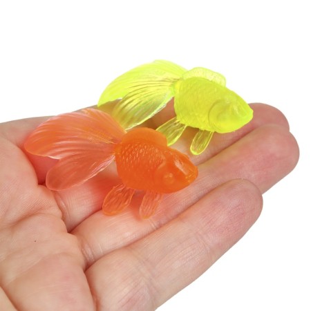 A set of bath toys "10 fish and net", 11 pcs, crush me-1