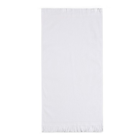 Tenle Love Life Fringe, 50x90 cm, white, 100% cotton, 380 g/m2-1