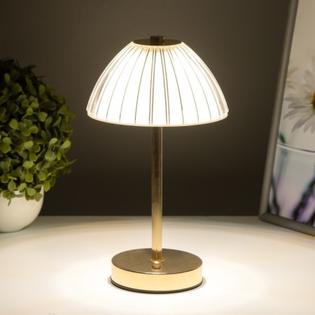 Table lamp sensory "Helia" LED 10W AKB gold 15x15x30 cm-3