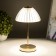 Table lamp sensory "Helia" LED 10W AKB gold 15x15x30 cm