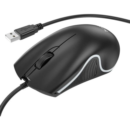 Hoco GM19 mouse, game, wired, backlight, 1000 dpi, black-2