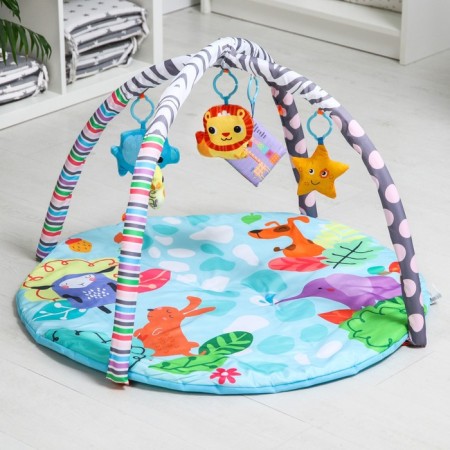 Developing rug "Elephant", with arcs, round, 82x82x0.5