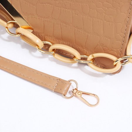Bag Messenger with lightning, beige color-5