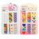 A set of magnetic bookmarks for books 6 pieces abstraction 60*19mm mix Calligrata