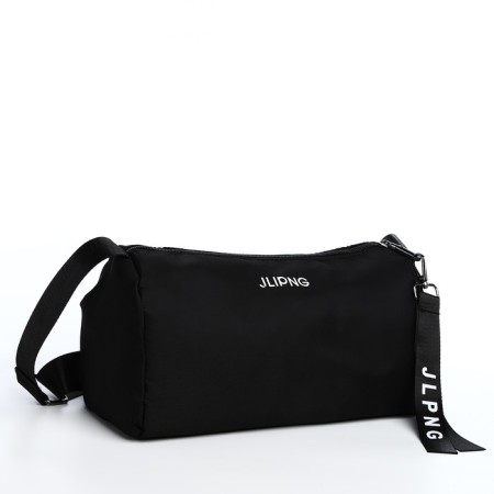 Youth bag with zipper, black color-3