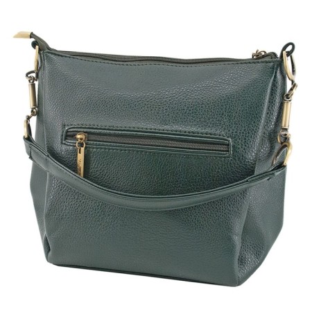 Women's bag B2787-04110, dark green color, artificial leather, 19x10x23 cm-2