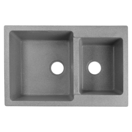 Curler for a kitchen made of stone Zein 191/Q8, 765x500 mm, rectangular, overflow, color gray color-3