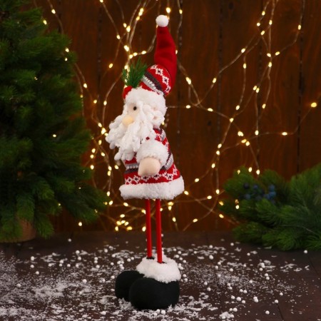 Soft toy "Santa Claus" with a Christmas tree long legs 14*36 cm-3