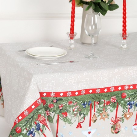 New Year. Tables of winter miracles (12C23) 145x145cm, morned 170g/m, HL100%-2
