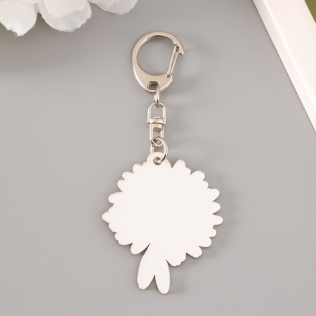 Acryl keychain "Bee on chamomile" 4x4.8 cm-2