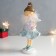 Souvenir Polystone "Girl in a blue dress with a snowflake" 8.5x8x20 cm