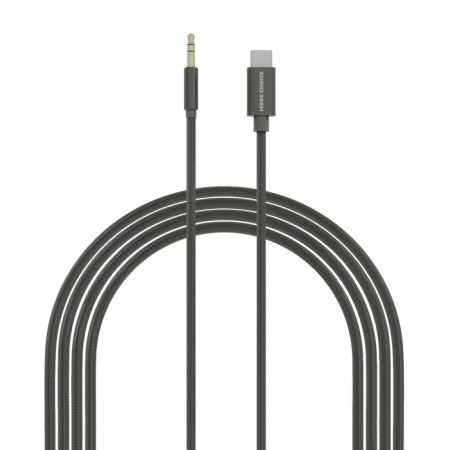 Cable More Choice UK24A, Jack 3.5 mm - Type -C, 1 m, nylon, black-1