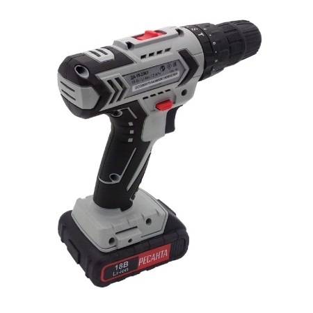 Drill-Shurovret "Resanta" Da-18-2LK-U 75/14/6, Battery, 18 V, 21+1, 2 AKB, case-2