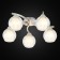Ceating chandelier Citilux "Christie" CL152157, 54x54x19 cm, 5x75W, e27, gray color gray