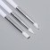 Set for building and design of nails: silicone brush - Dots 2 pcs, silicone brush - Pusher, white color
