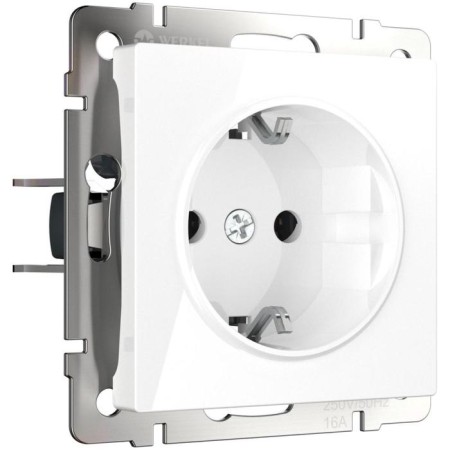 Grounding socket, shameless clamp wl01-10-01, white