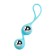Vaginal balls L’Eroina by Toyfa Futa, silicone, blue color, 11 cm