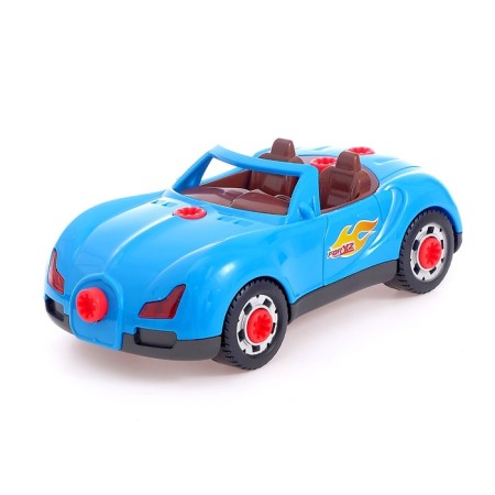 Designer "Supercar", 2 in 1, with electric screwdriver and body kit, 30 parts-4