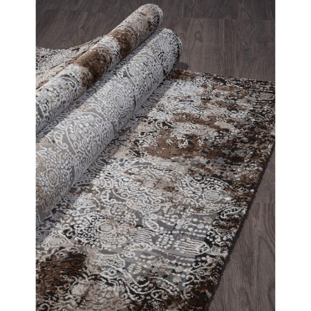 Rectangular carpet Karmen Hali Panama, size 156x230 cm, color Grey/Brown-1