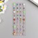 Stick plastic rhinestones "Rain of hearts" mix 19x8 cm