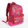 Baby backpack with zipper, external pocket, reflective strip, pink color