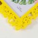Photo frame plastic 10x15 cm "butterflies" yellow 20.5x15.5 cm
