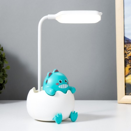 Lamp "Dinosaurus" LED 3W USB battery white-green 8x10x30 cm Risalux-1