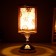Board lamp "Noir" 1x40W E27 220V gold 13x13x33.5 cm Risalux