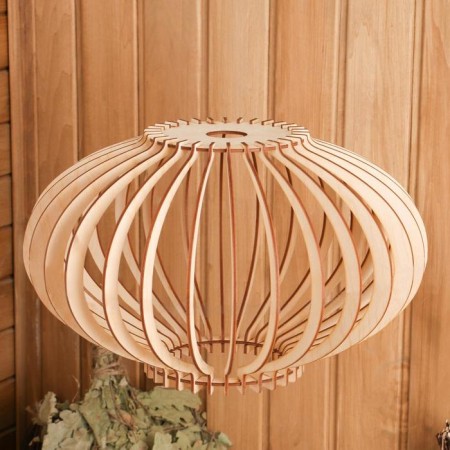 Wooden lampshade "Cloud", D = 35cm