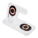 Wireless charger 3 in 1 Y36, 15 W, folding, backlight, USB, Type-C, white