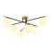 Ceiling chandelier Arte Lamp Alcor A2224PL-6BK, E14, 6x40 W, 85x85x34 cm, black