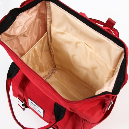 Women's backpack with thermal carman, thermal mosque - portfolio, red color-6
