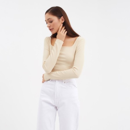 Women's mist, size 40-42, beige color-3