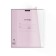 Notebook 18 sheets in a cage, Erichkrause Coverpro Pastel "Classic", with a plastic cover of 180 μm, an offset unit, whiteness 100%, pink