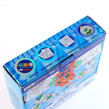 Set for creativity. Christmas balls for coloring "FALITAL TALE", 6 pcs-9