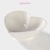 Ceramic Daramic Salamic "Heart", 130 ml, 12.5 × 11.5 cm, white color