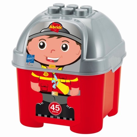 Designer Abrick "Fire Station" with 3 machines, 21 × 20 × 23 cm-1