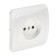 Single Luazon Lighting "ECB", 10 A, hidden, without salary, white