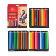 Pencils Watercolor set 72 colors KOH-I-NOOR MONDELUZ 3714 + sharpener + brush 2 pieces