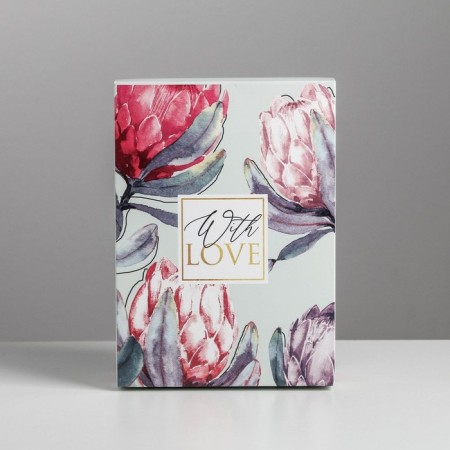 Gift folding box, packaging, “flower”, 21 x 15 x 7 cm-4
