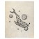 Pillow Golk "On the waves of the universe, decorative, size 16x45 cm