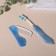 Road set, 2 items: comb, brush, white/blue color