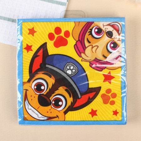 Paper Napkins "Sky and Gonchik", 33x33 cm, 20 pieces, 3 strata, puppy patrol-7