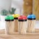 Dilan toothpicks, 140-150 pcs, in a plastic jar, color mix