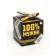 Chocolate sweets “100% man” in a box with a ribbon, 150 g