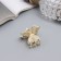 Hair crab "Dorotea" butterfly elite, 3.5 cm, gold