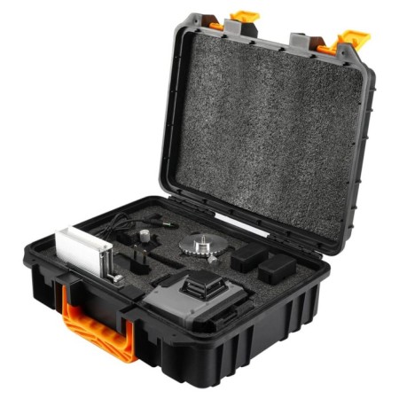 The level of DEKO DKLLL16, 16 rays, self -leveling, case, tripod 1.2 m, 20 m, ± 0.3 mm/m/m-2