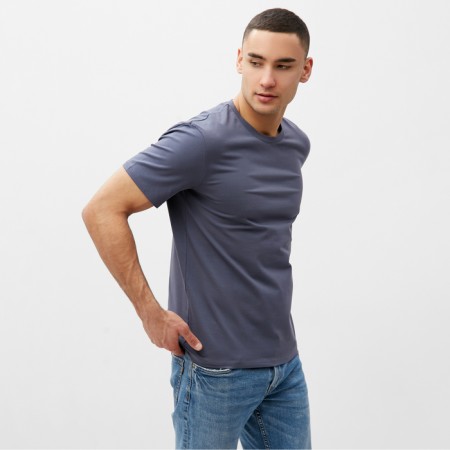 Men's T-shirt Minaku "Abstraction" Graphite color, river 48-1